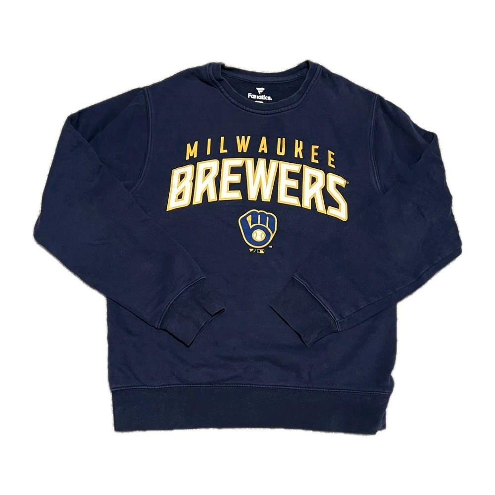 Milwaukee Brewers Large Screened Team Thermal Shirt Small